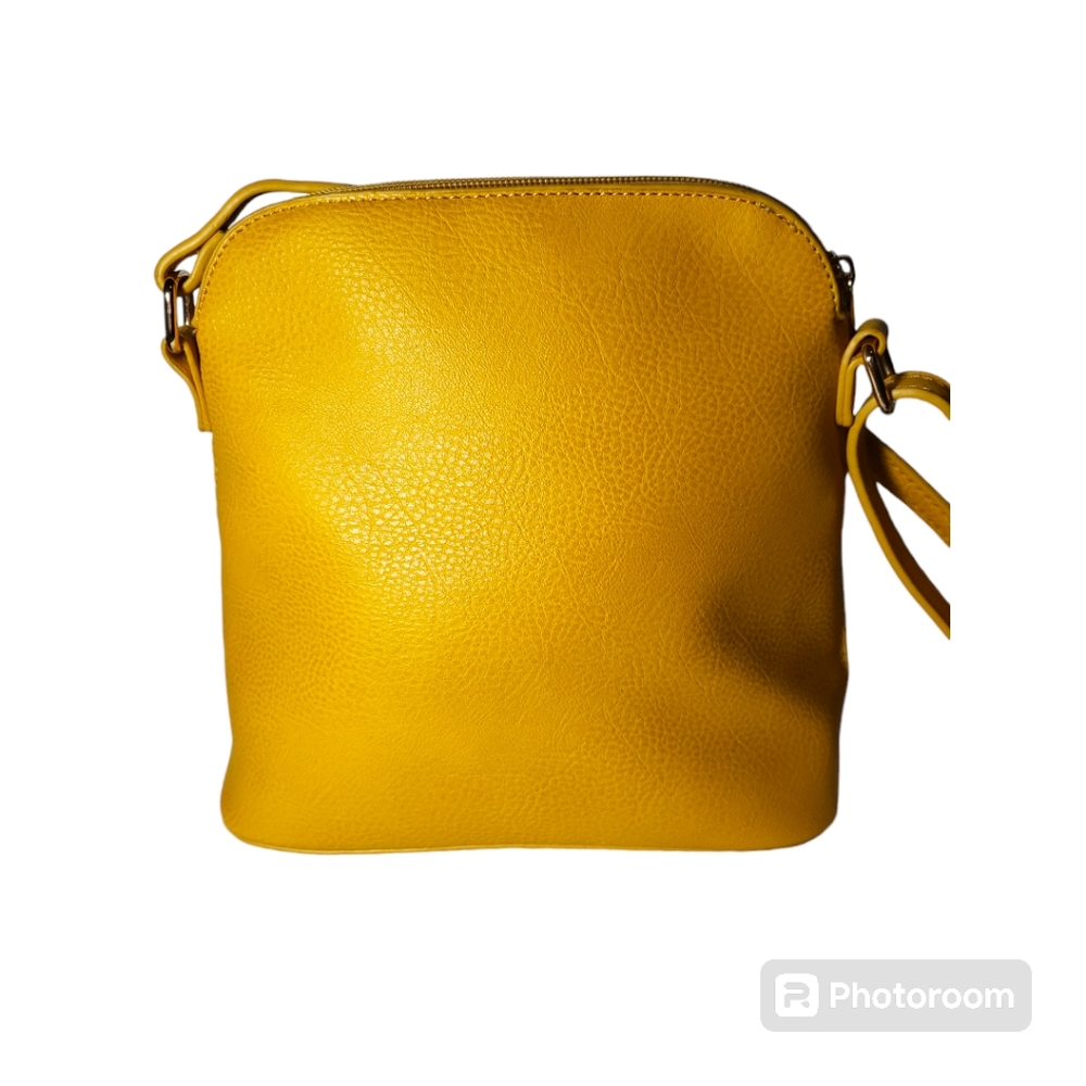 Dome Crossbody Bag With Adjustable Strap And Two Tassels - Picture 2 of 9
